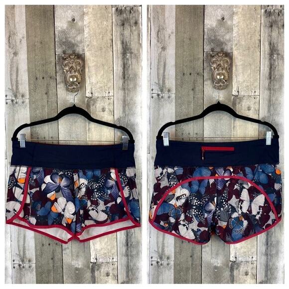 Lululemon Run-Speed Short in Biggie So Fly Butterfly Size 8. - Picture 11 of 16